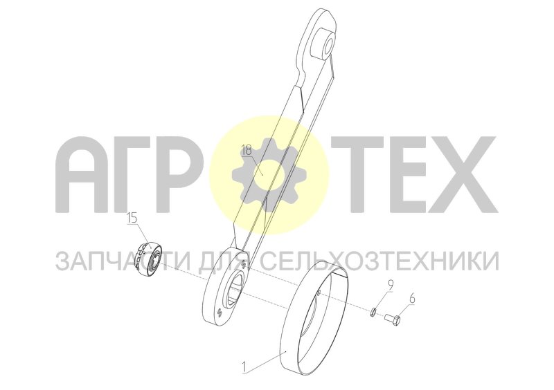 Чертеж Рычаг (S300.03.00.070-01)